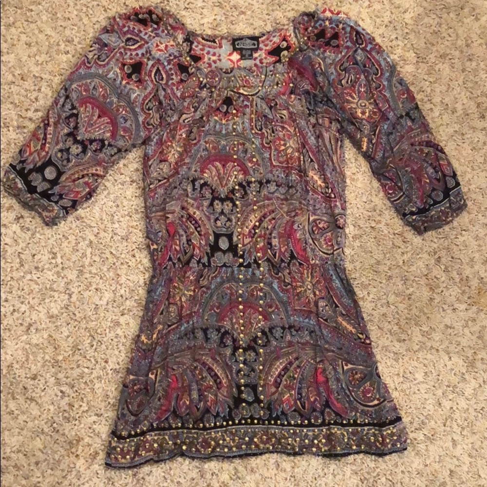 Paisley Angie 3/4 Sleeve Dress